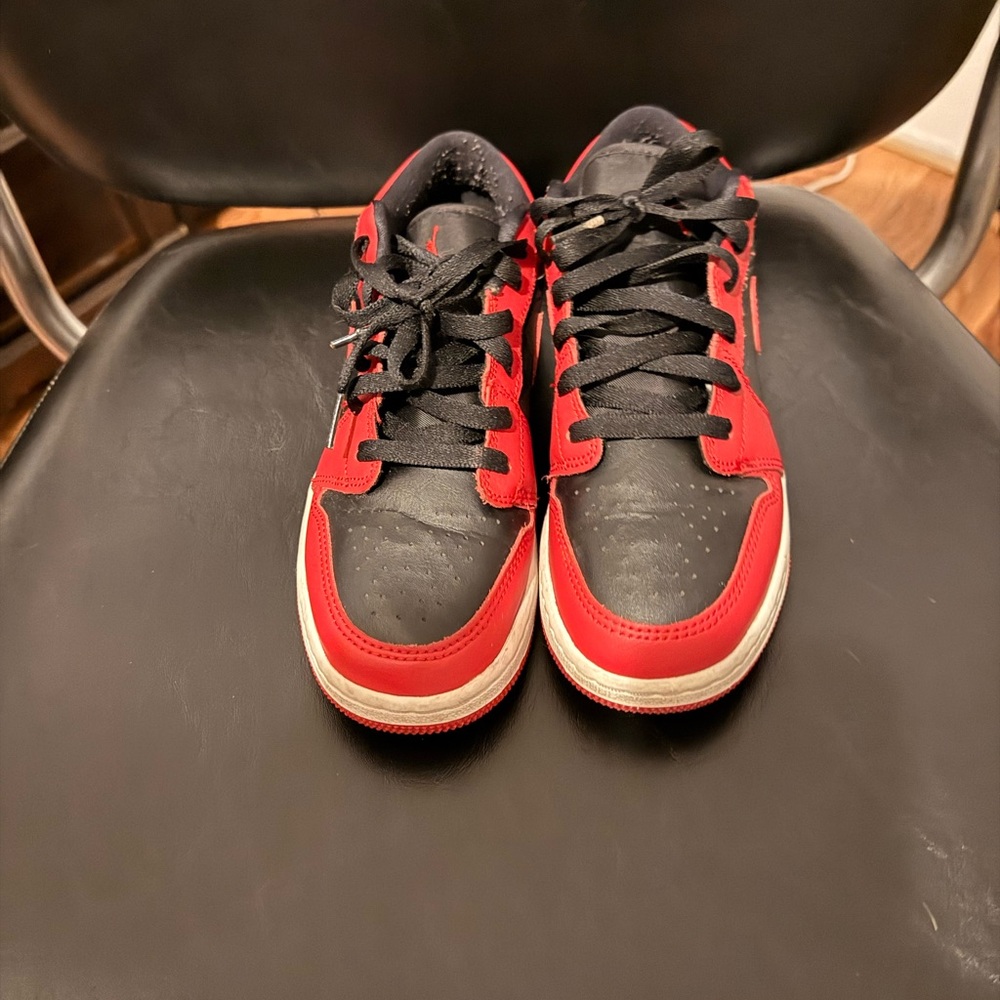Jordan Red and Black Women's Sneakers